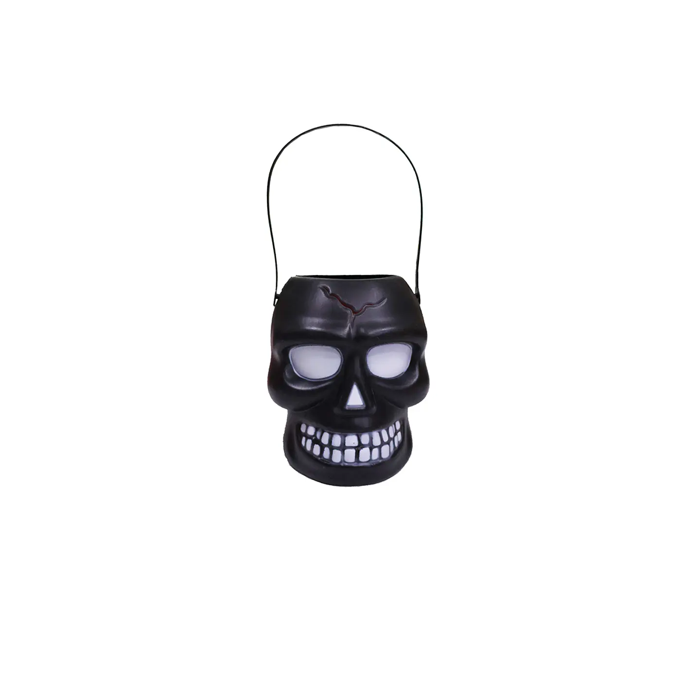 Cubo de calavera negro Halloween 13*11*15cm 1