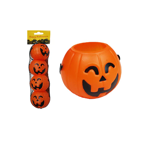 Cubo de calabaza naranja Halloween 7*6cm 4pcs