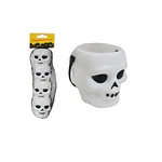 Cubo de calavera blanco Halloween 7*6cm 4pcs