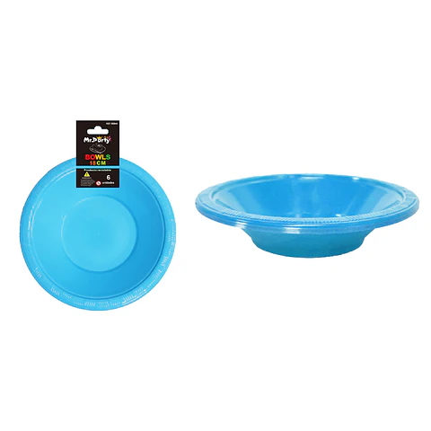 Bowl plástico azul 7 pulgadas 8g 6pcs