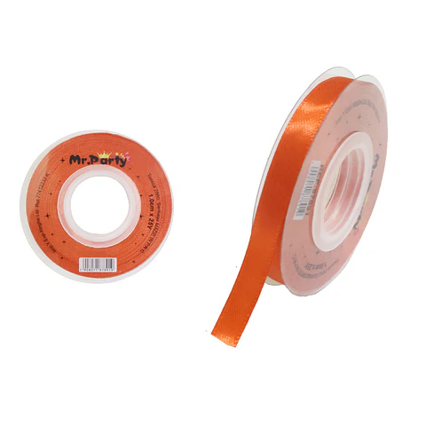 Cinta de raso 1cm *25Y naranja
