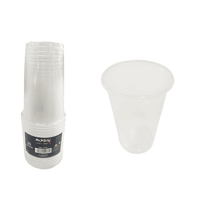 Vasos plásticos transparente 1000ML 20pcs