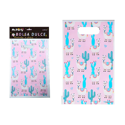 Bolsas perladas para dulces cactus 10pcs 17*25cm