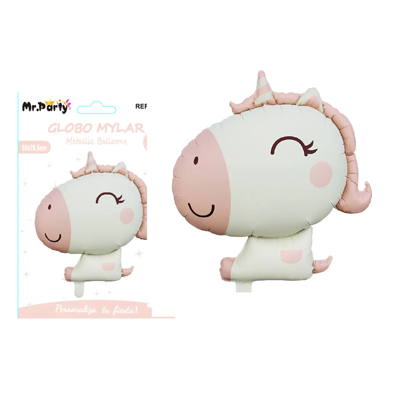 Globo metálico de unicornio estilo ins 65*78.5cm 1