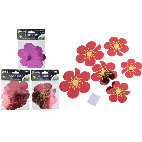 Adornos decorativos flores Color Aleatorio 6pcs 