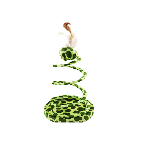 Juguete para gato manchado espiral color aleatorio 26cm