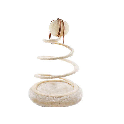 Juguete para gato beige espiral 26cm
