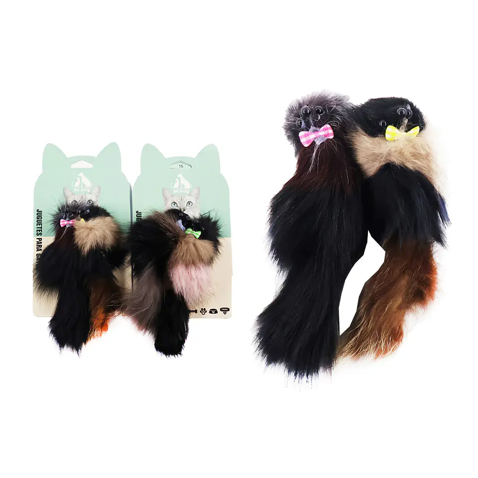 Juguete para gato peluche de ratón 14cm Color Aleatorio 1