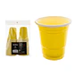 Vasos plásticos shot desechable amarillo 60ML 30pcs - Miniatura 2