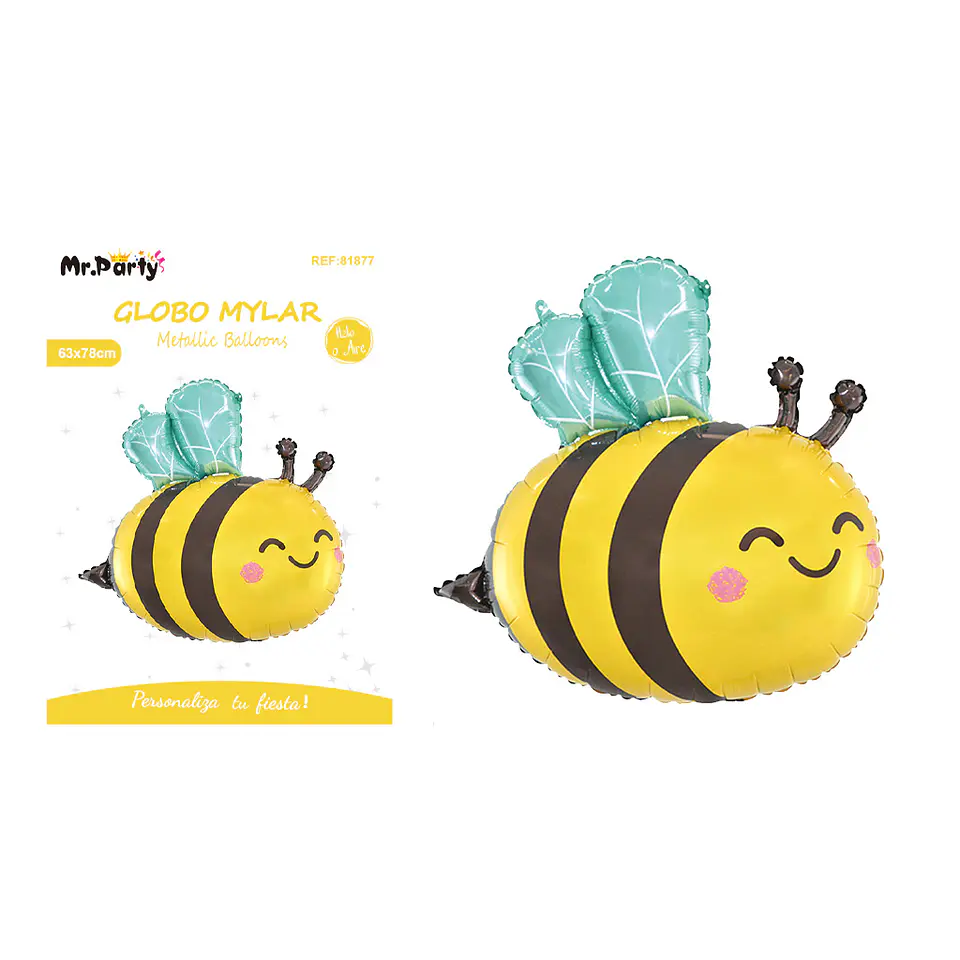 Globo metálico abeja 65*81cm 1