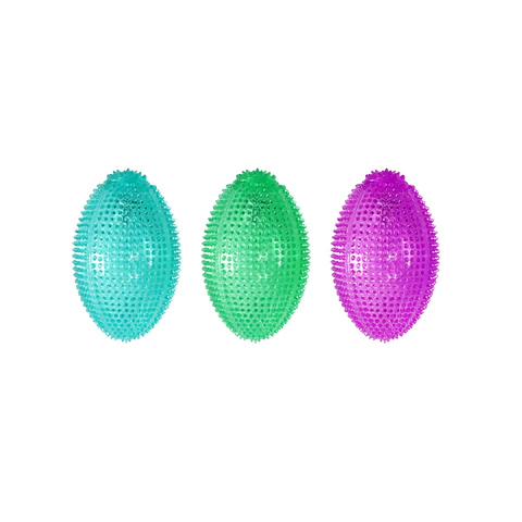 Juguete para mascotas pelota ovalada transparente con luz 9*6cm Color Aleatorio