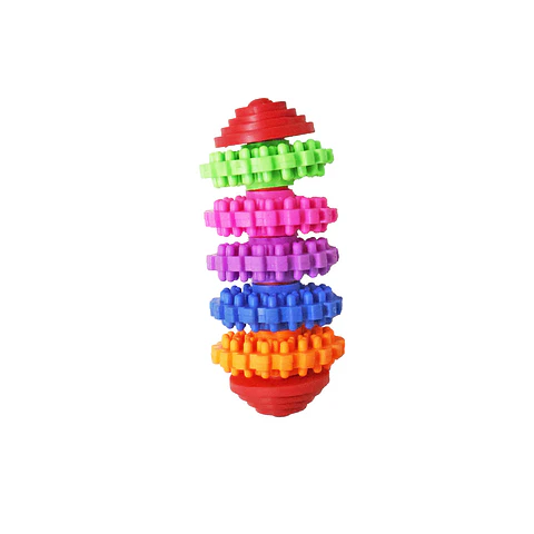 Juguete para mascotas aro giratorio de cinco colores 10.7*4.5cm