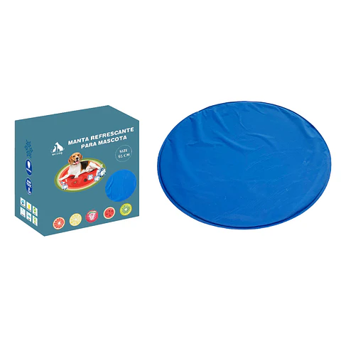 Manta refrescante para mascotas 65cm azul