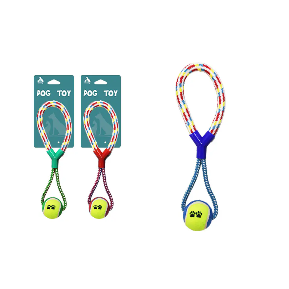 Juguete de cuerda de algodón con pelota en forma de Y Color Aleatorio 1
