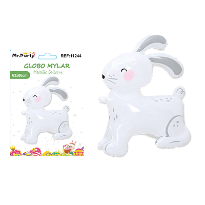 Globo metálico conejo de pascua 63*86cm