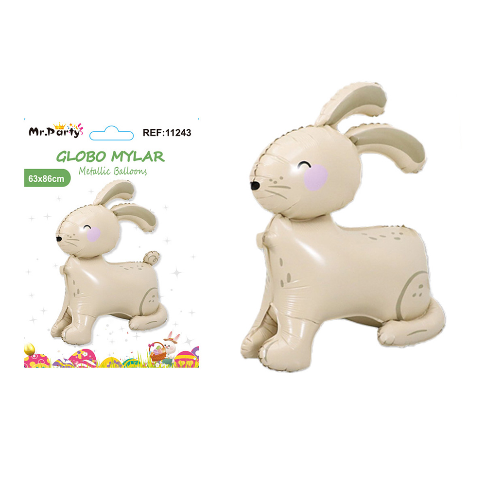 Globo metálico conejo de pascua 63*86cm