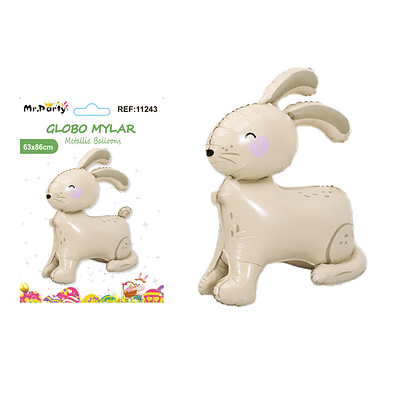 Globo metálico conejo de pascua 63*86cm