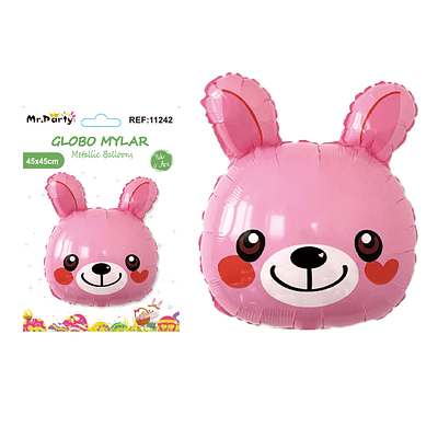 Globo metálico conejo de pascua 45*45cm