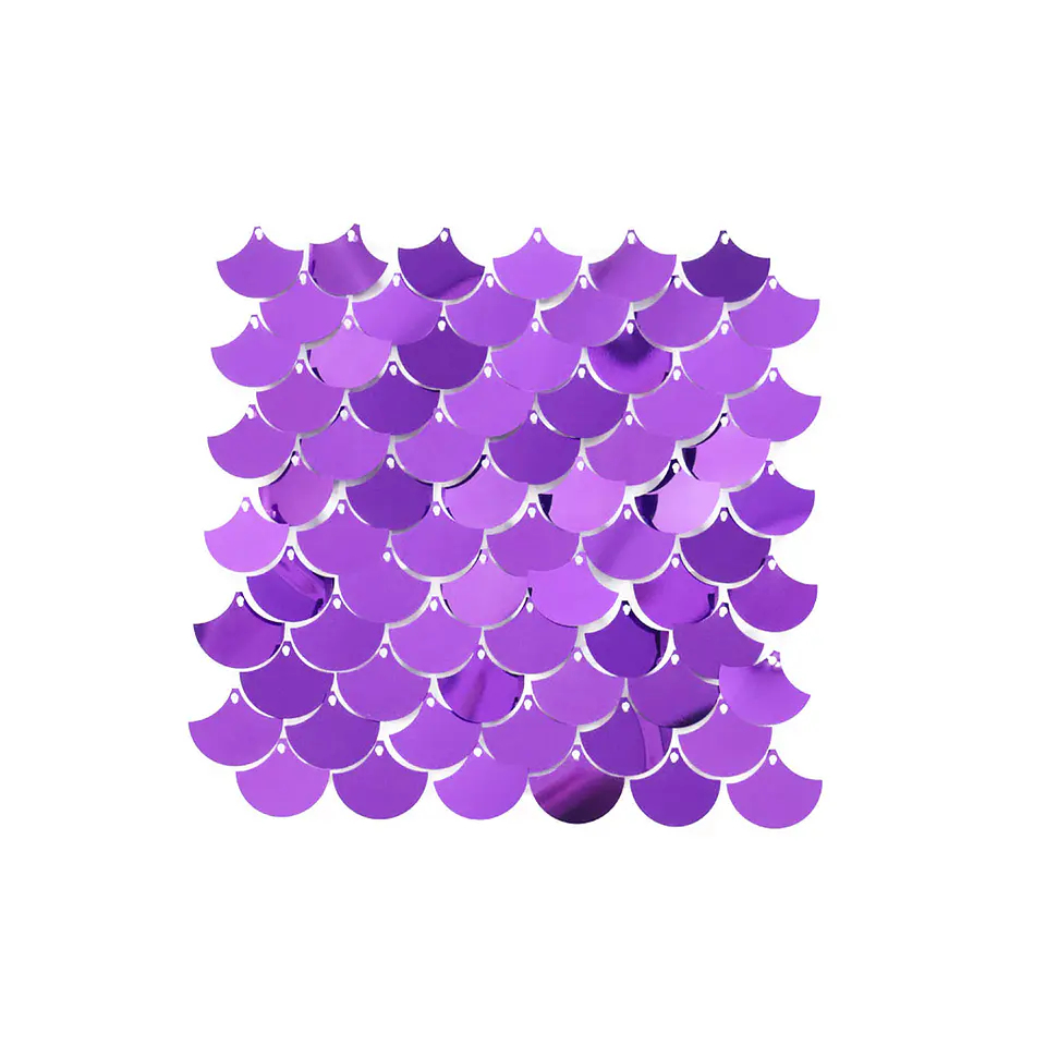 Panel decorativo shimmer wall sirena láser morado 30*30cm 1