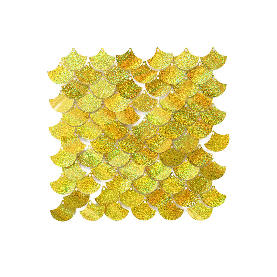 Panel decorativo shimmer wall sirena láser dorado 30*30cm 1