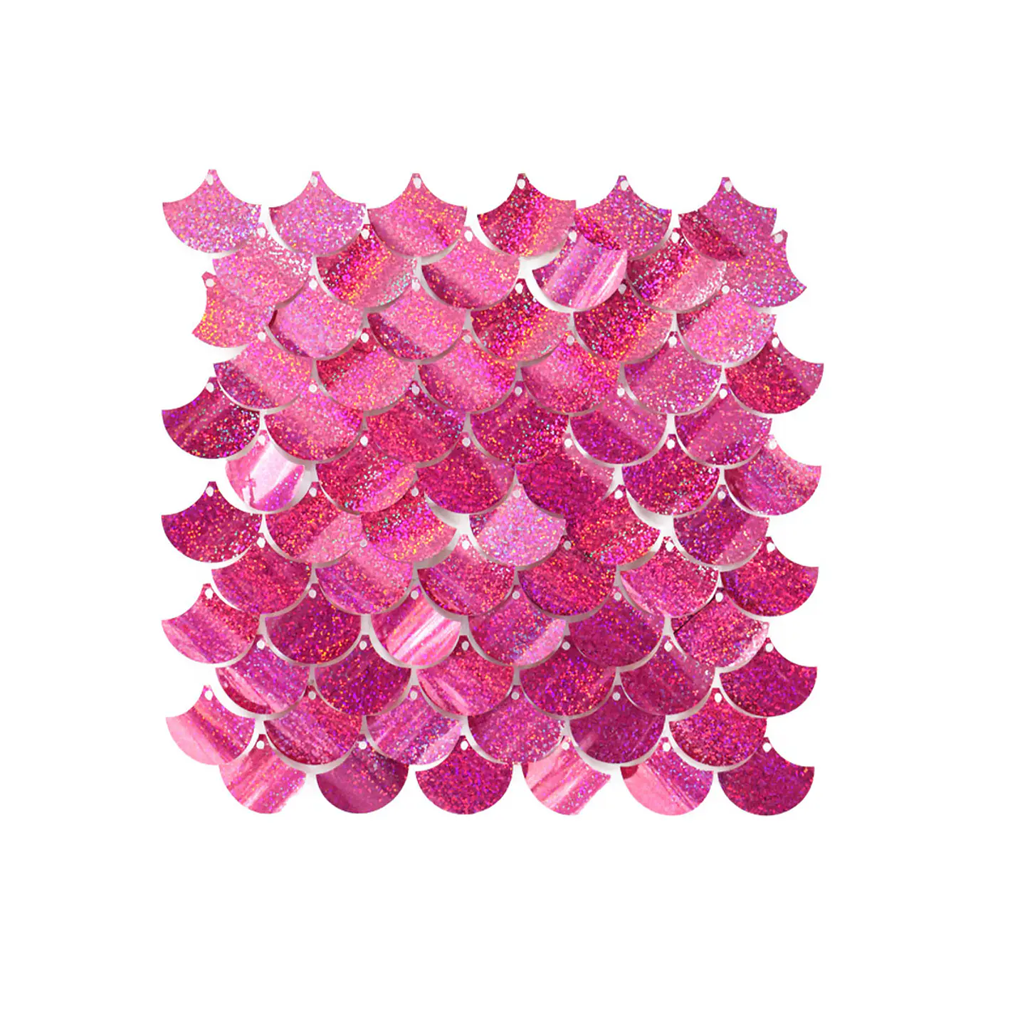 Panel decorativo shimmer wall sirena láser fucsia 30*30cm 1