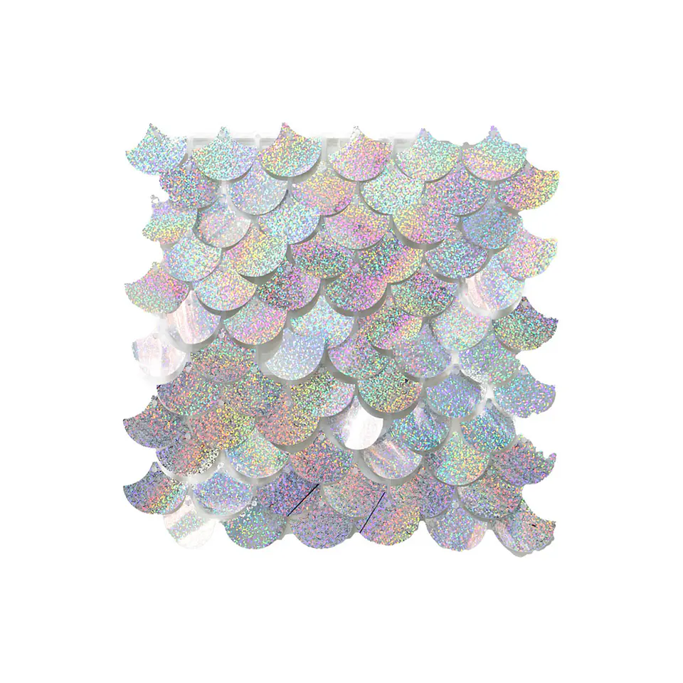 Panel decorativo shimmer wall sirena láser plateado 30*30cm 1