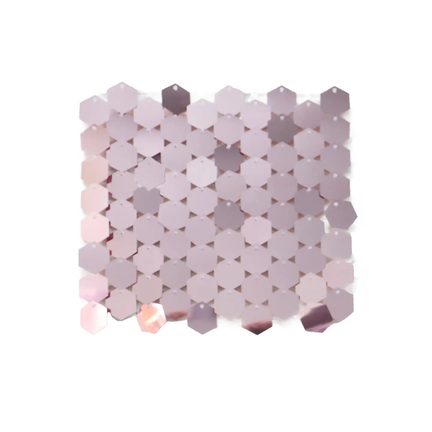 Panel decorativo shimmer wall hexagonal rosado 30*30cm 1