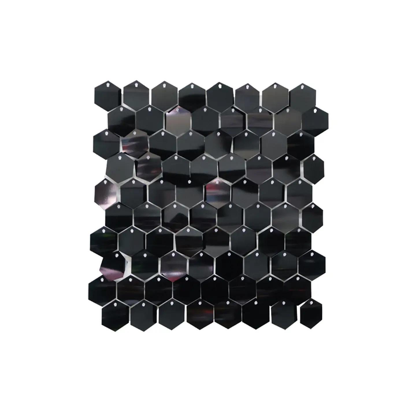 Panel decorativo shimmer wall hexagonal negro 30*30cm 1