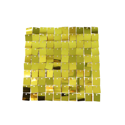 Panel decorativo shimmer wall cuadrado dorado 30*30cm