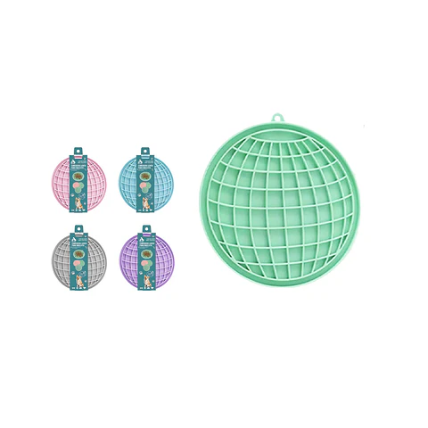 Cuenco lento con forma de globo terráqueo para mascotas Color Aleatorio