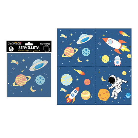 Servilletas planeta 33*33cm 10pcs