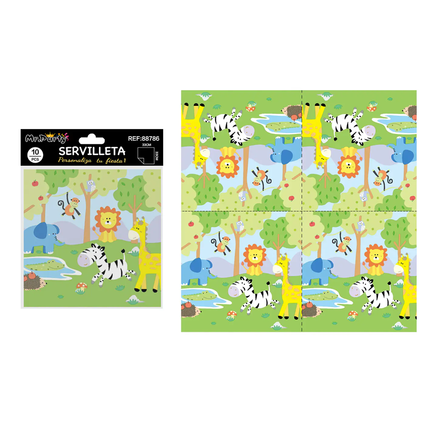 Servilletas zoológico 33*33cm 10pcs 1
