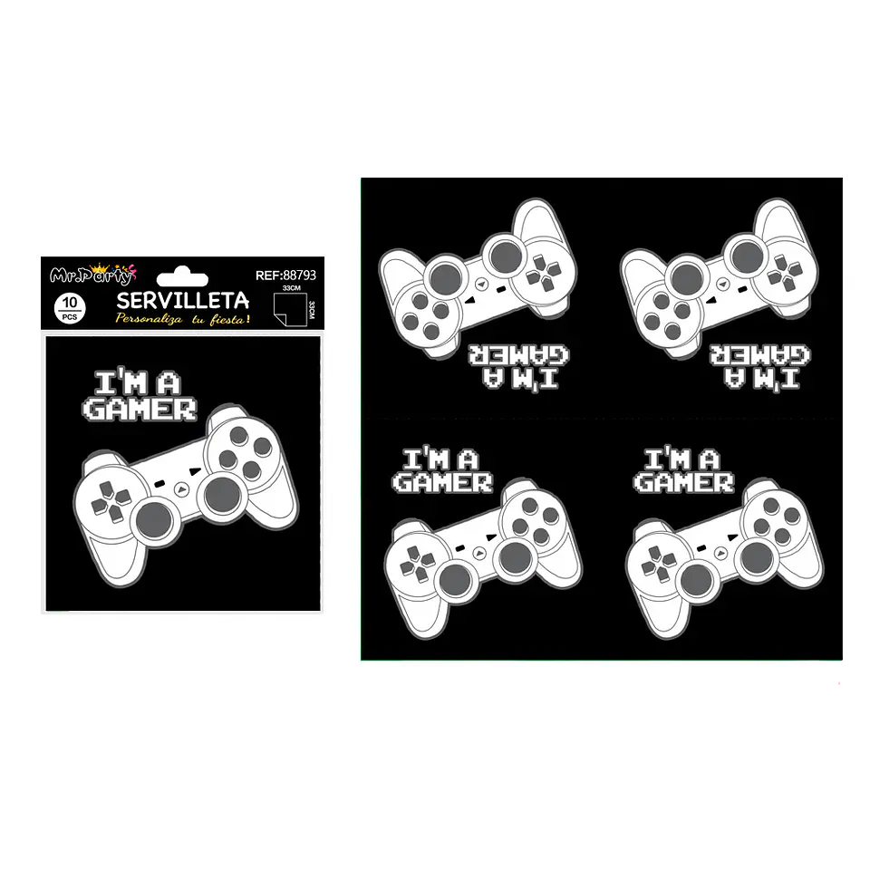Servilletas consola de videojuegos 33*33cm 10pcs 1
