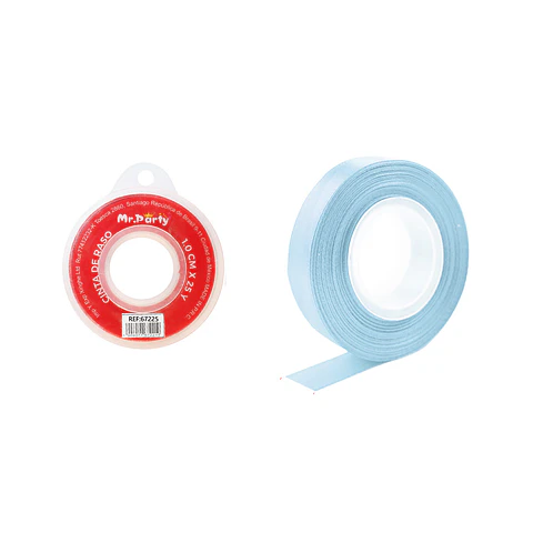 Cinta de raso 1cm*25Y azul claro