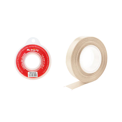 Cinta de raso 1cm*25Y beige
