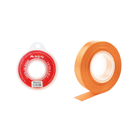 Cinta de raso 1cm*25Y naranja
