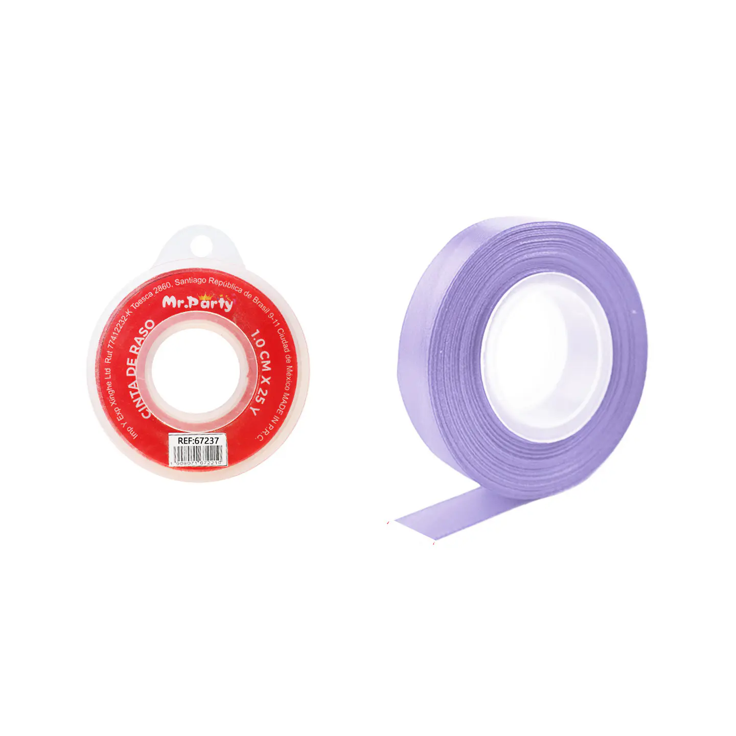 Cinta de raso 1cm*25Y lila claro 1