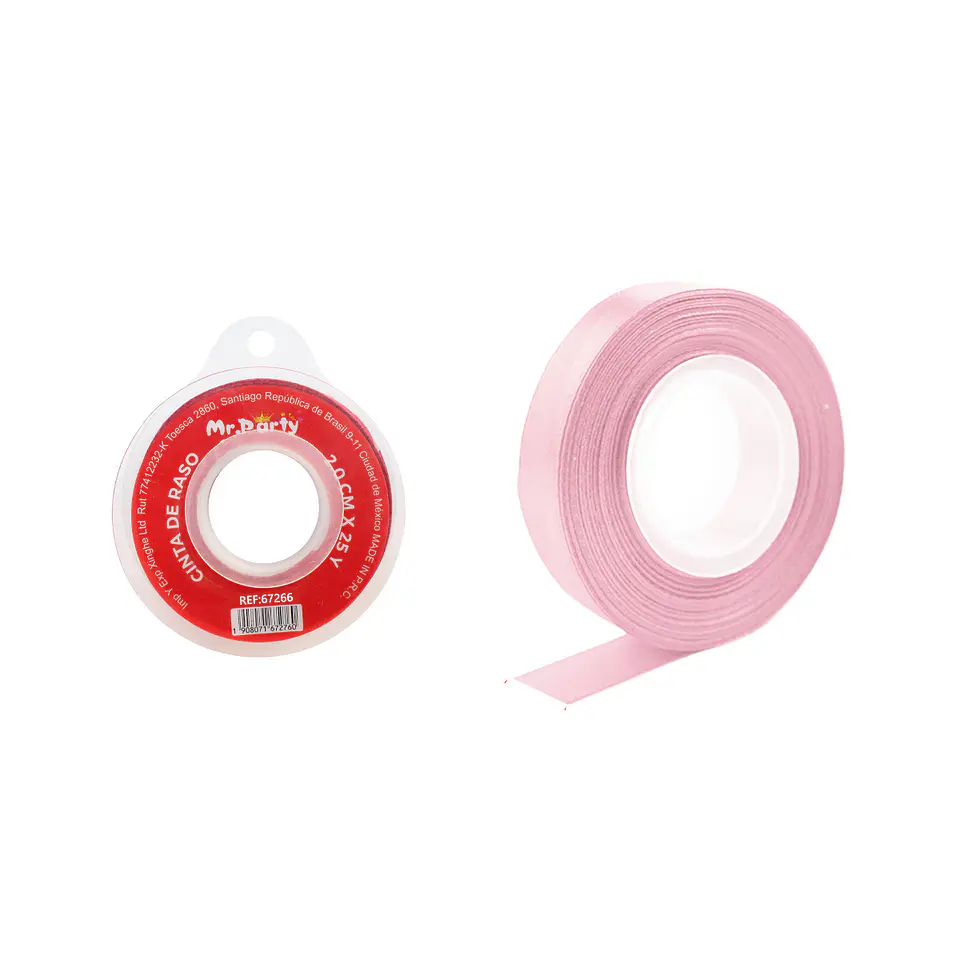 Cinta de raso 2cm*25Y rosado claro 1