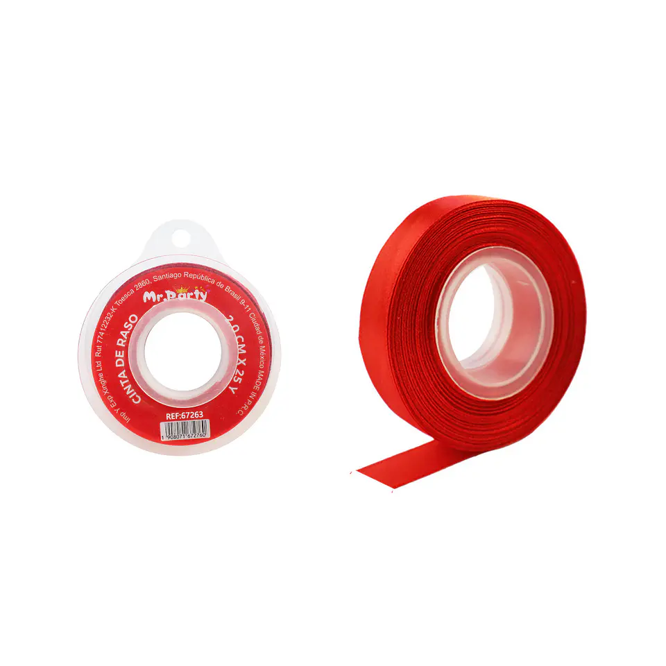 Cinta de raso 2cm*25Y rojo intenso 1