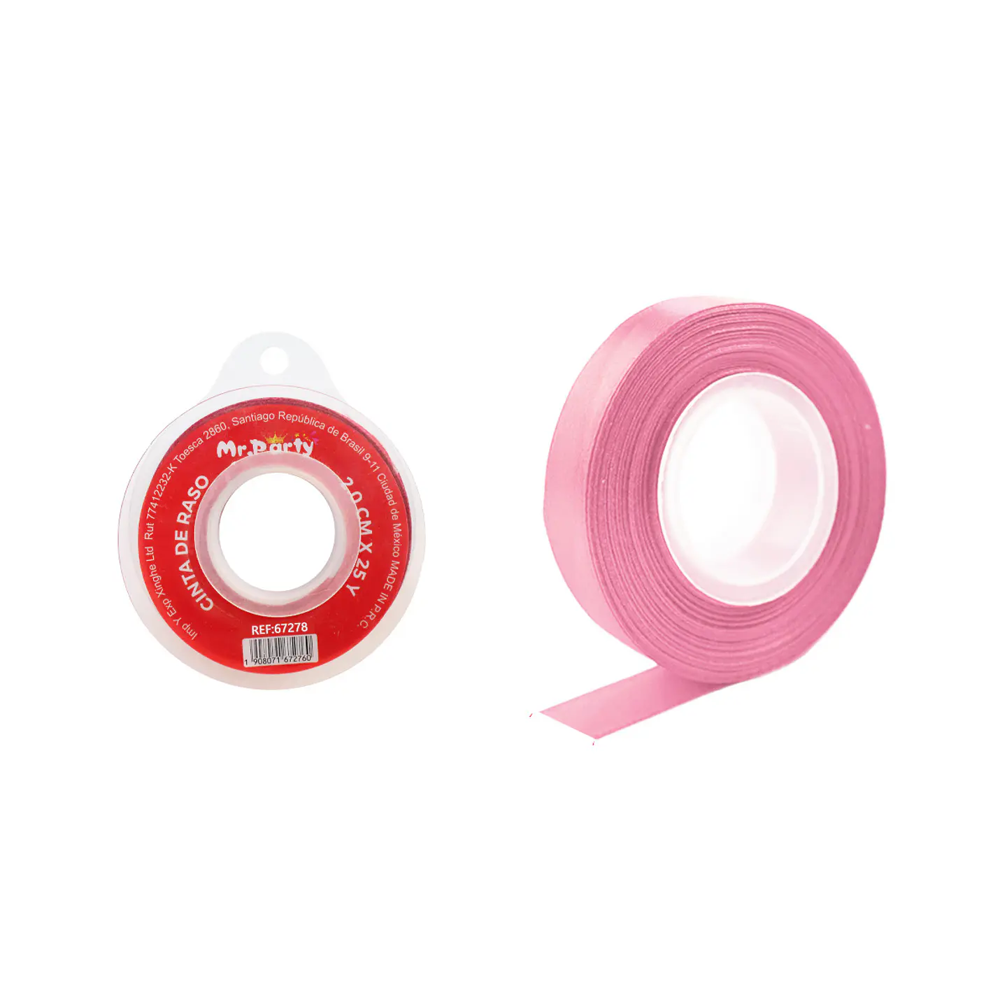 Cinta de raso 2cm*25Y rosado 1