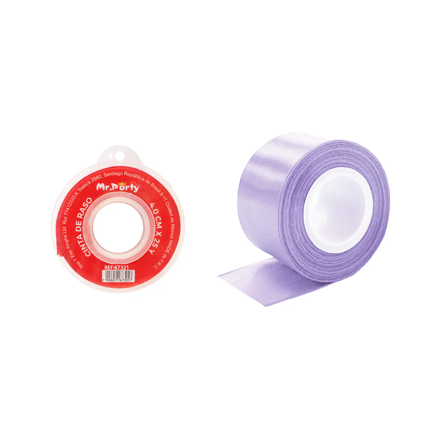 Cinta de raso 4cm*25Y lila claro 1