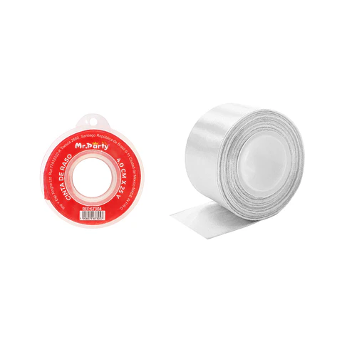 Cinta de raso 4cm*25Y blanco