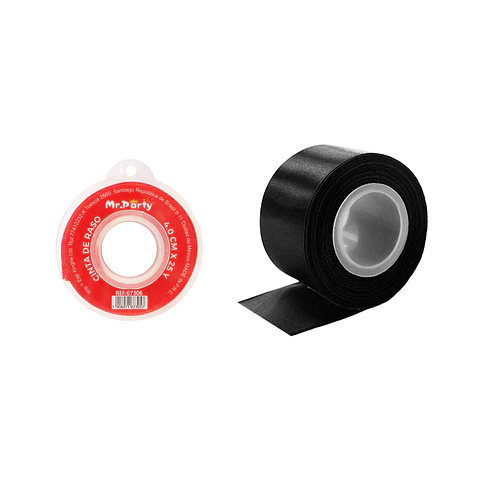 Cinta de raso 4cm*25Y negro