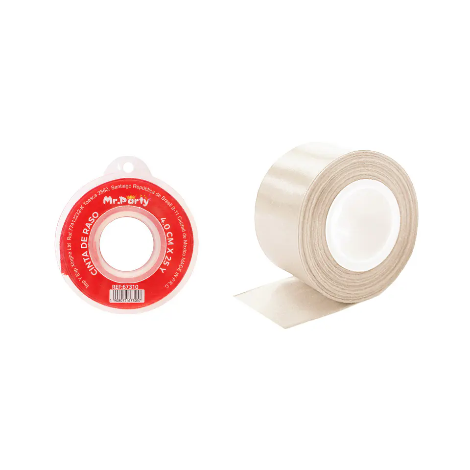 Cinta de raso 4cm*25Y beige 1
