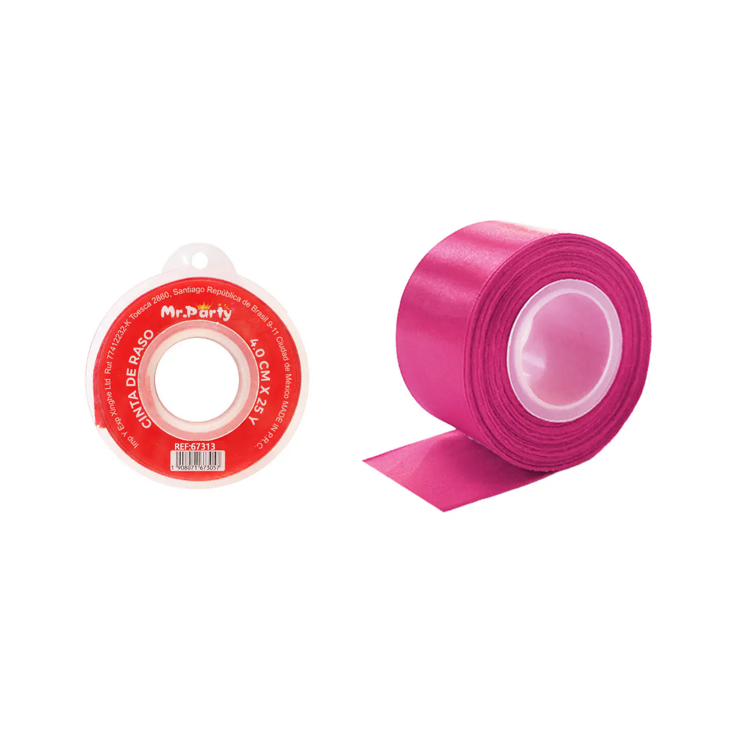 Cinta de raso 4cm*25Y fucsia 1