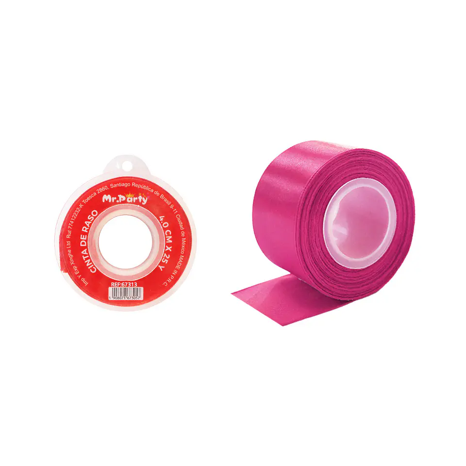 Cinta de raso 4cm*25Y fucsia 1