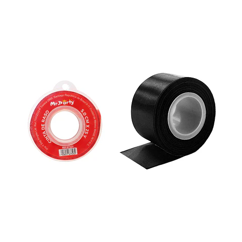 Cinta de raso 5cm*25Y negro
