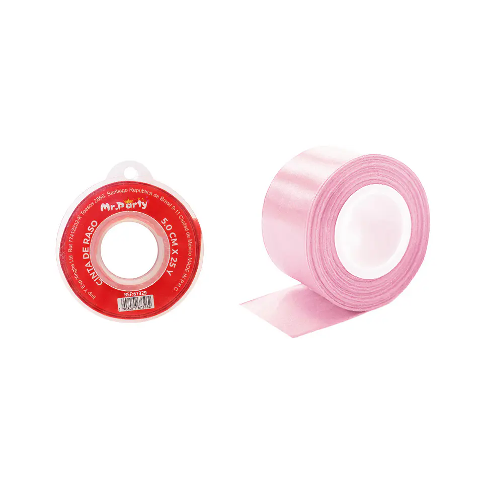 Cinta de raso 5cm*25Y rosado claro 1