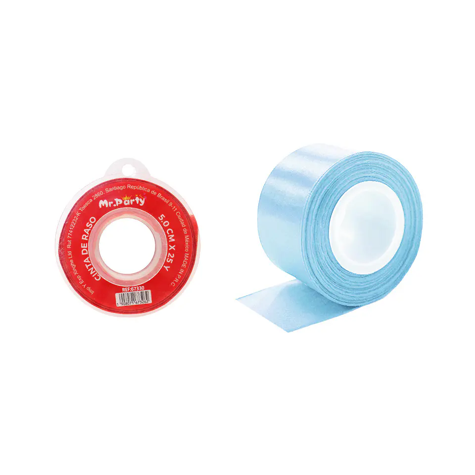Cinta de raso 5cm*25Y azul claro 1