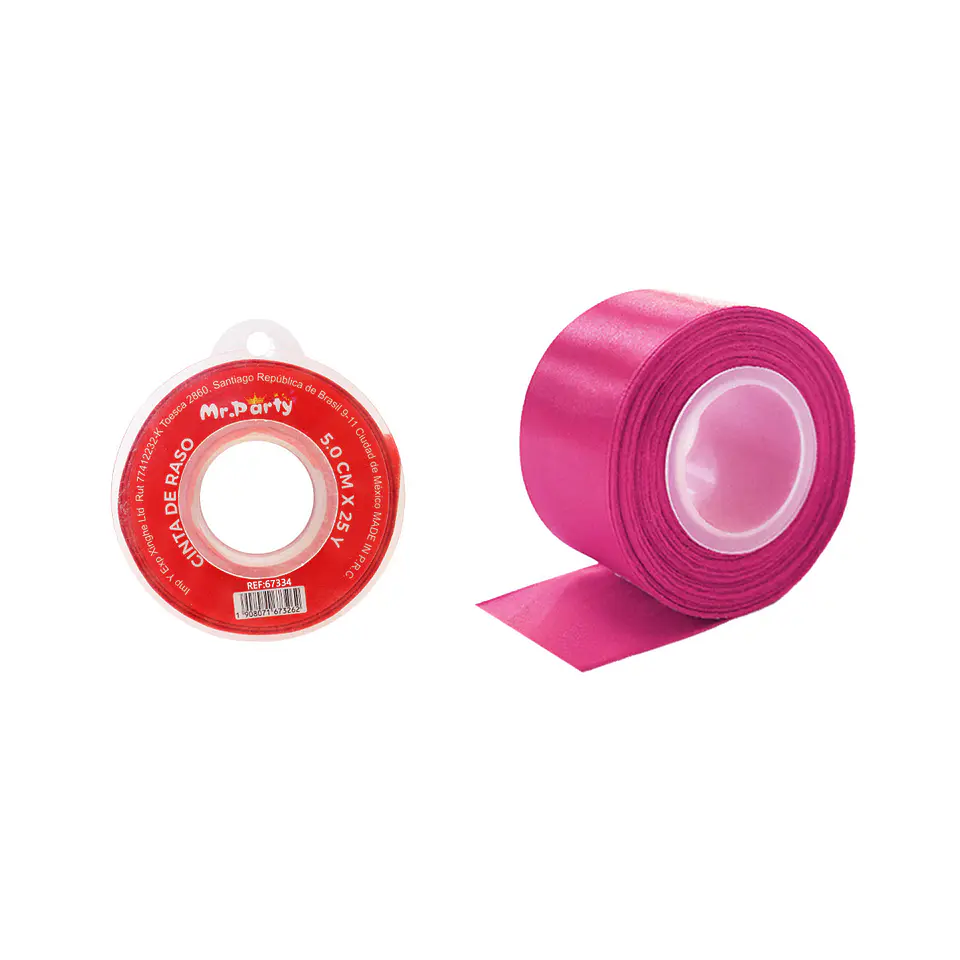 Cinta de raso 5cm*25Y fucsia 1